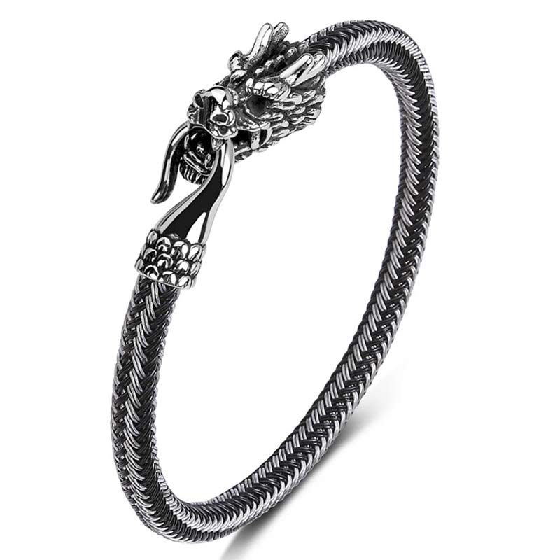 Nimara Ritual Dragon Titanium Steel Protection Luck Bracelet