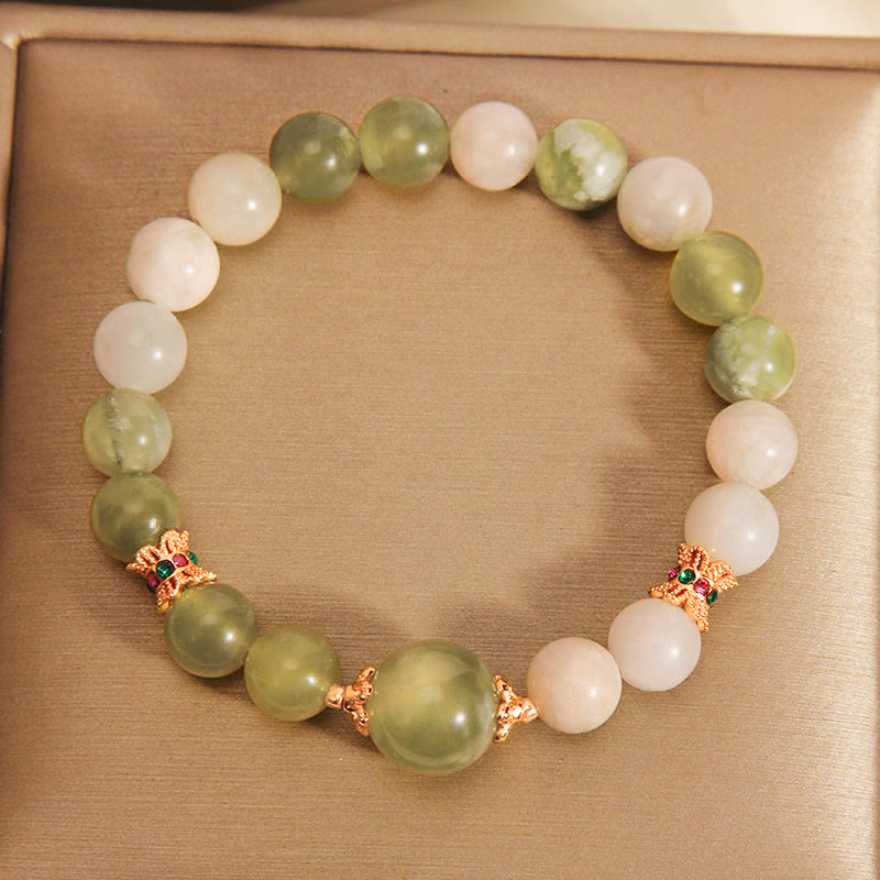 Nimara Ritual Green Grape Color Jade Abundance Bracelet