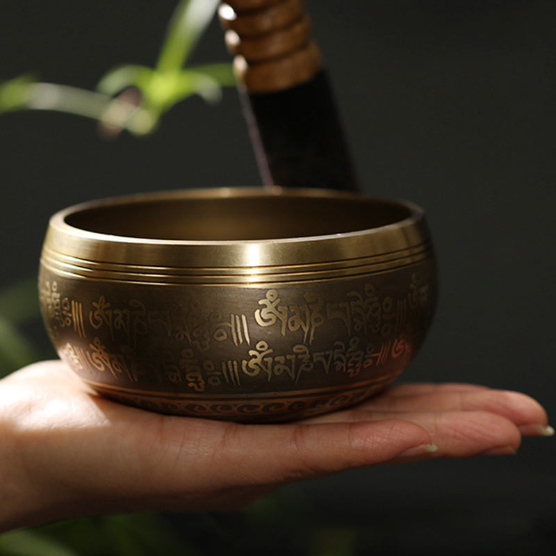 Nimara Ritual Tibetan Meditation Sound Bowl Handcrafted for Healing and Mindfulness Singing Bowl Set