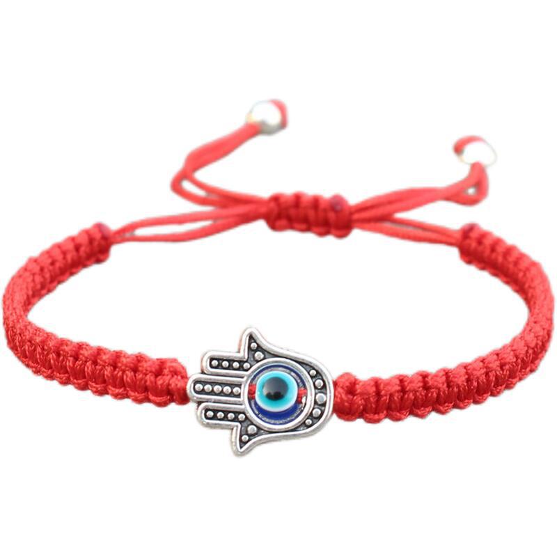 Nimara Ritual Handmade Hamsa Symbol Protection Luck String Bracelet