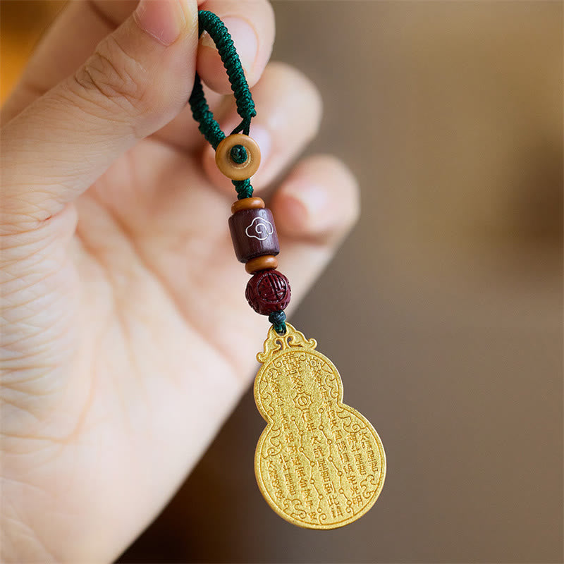 Nimara Ritual Wu Lou Gourd Fu Character Tai Sui Amulet Fortune Phone Hanging Decoration Key Chain