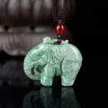 Nimara Ritual Elephant Jade Luck Strength Necklace String Pendant