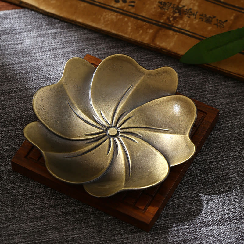 Nimara Ritual Lotus Dragon Phoenix Eight Auspicious Symbols Zinc Alloy Incense Stick Holder Healing Incense Burner Decoration