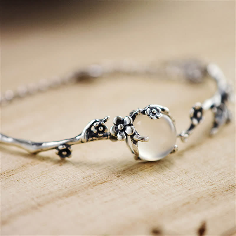 Absorb Negative Energy Plum Blossom Chalcedony Positive Bracelet