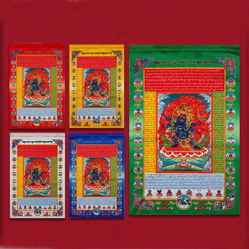 Nimara Ritual Tibetan 10 Colors Windhorse Buddha Healing Auspicious Outdoor Prayer Flag