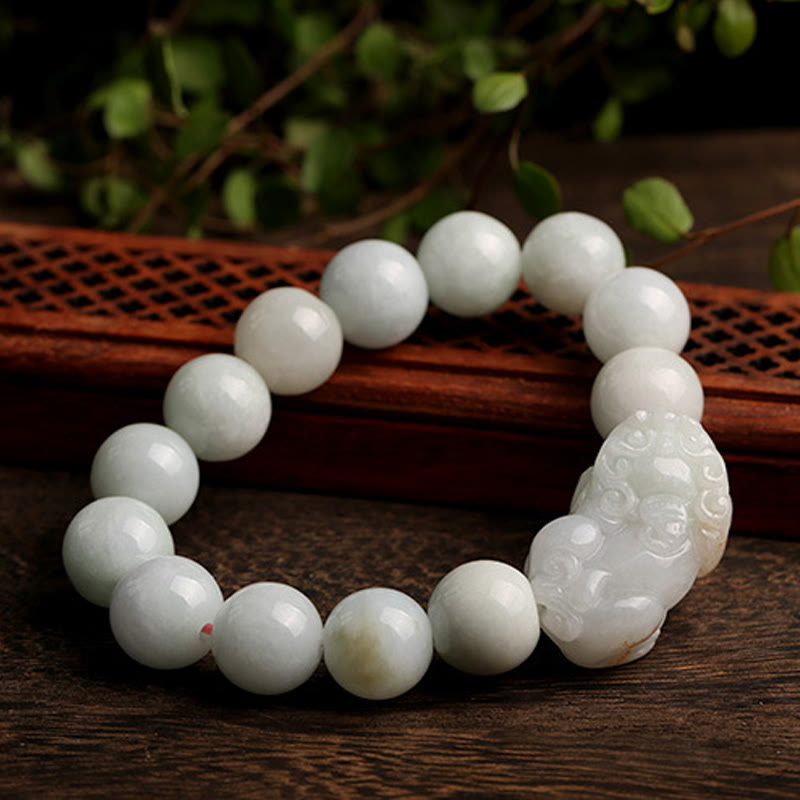 Nimara Ritual Fengshui Wealth Prosperity Jade PiXiu Luck Bracelet