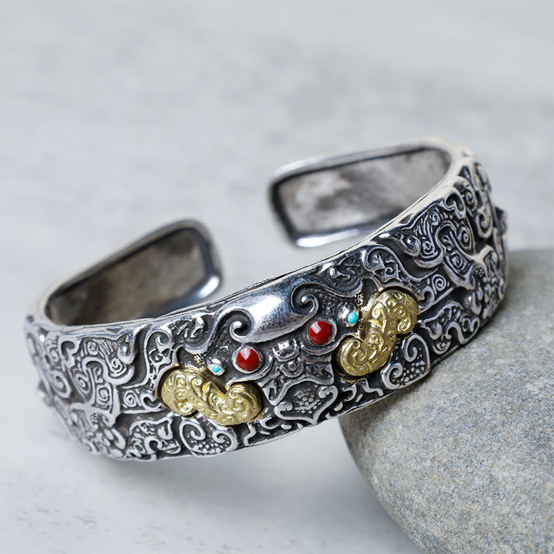Nimara Ritual FengShui Engraving PiXiu Blessing Bracelet Bangle