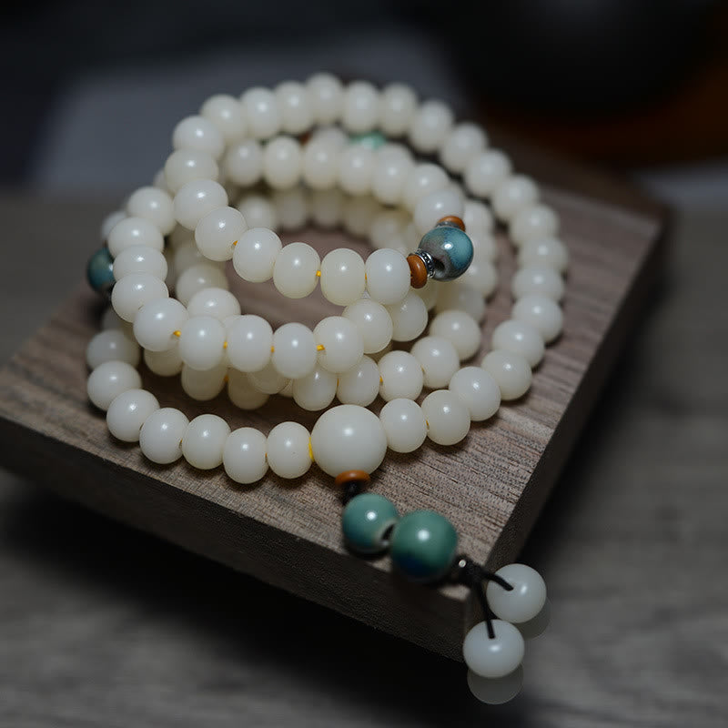 Nimara Ritual 108 Mala Beads Bodhi Seed Keep Away Evil Spirits Calm Bracelet