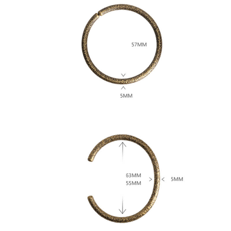 Nimara Ritual Rustic Design Copper Balance Adjustable Cuff Bracelet
