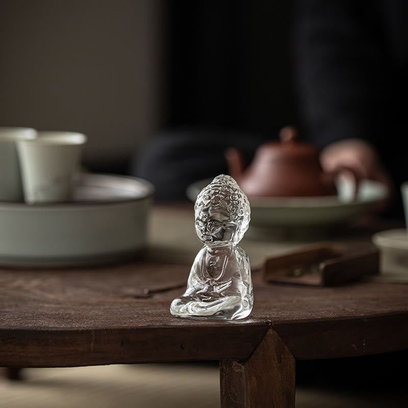 Nimara Ritual Mini Tathagata Buddha Liuli Serenity Desk Decoration