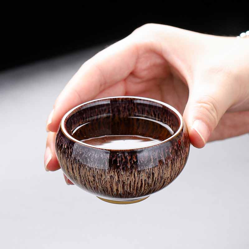 Nimara Ritual Small Koi Fish Kiln Change Chinese Jianzhan Ceramic Teacup Kung Fu Tea Cup 60ml