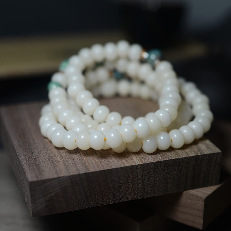 Nimara Ritual 108 Mala Beads Bodhi Seed Keep Away Evil Spirits Calm Bracelet