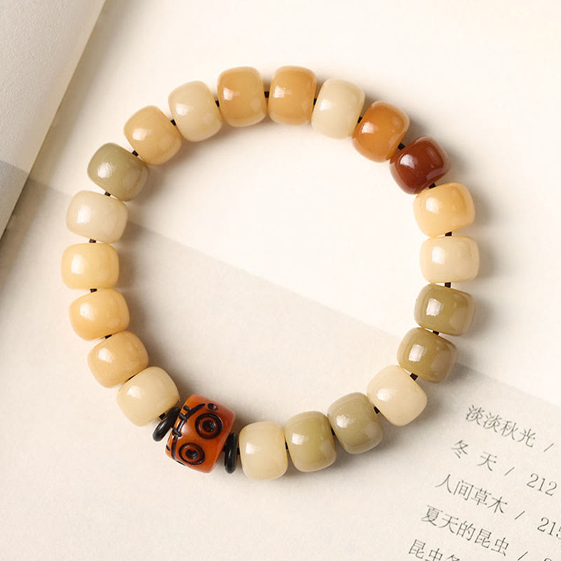 Nimara Ritual Natural Bodhi Seed The Lord of the Corpse Forest Om Mani Padme Hum Wisdom Bracelet