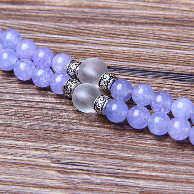 Nimara Ritual Purple Jasper Bead Strength Bracelet Mala