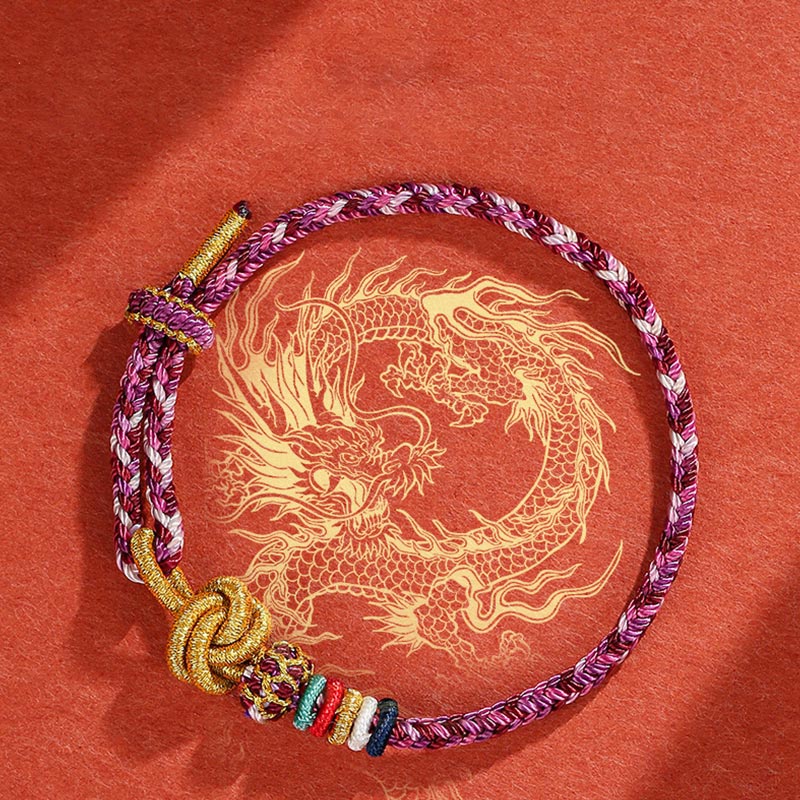 Nimara Ritual Handmade Dunhuang Colorful Rope Protection Braid String Bracelet