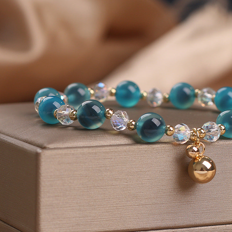 Nimara Ritual Candy Agate Healing Harmony Bead Charm Bracelet