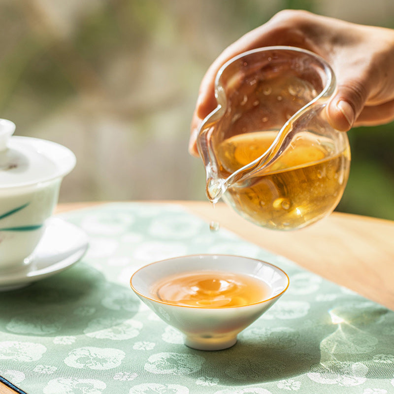 Nimara Ritual Mandala Flower Koi Fish Lotus Bird Persimmons Teacup Kung Fu Tea Cup 50ml