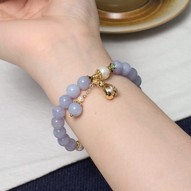 Nimara Ritual Inner Peace And Stress Relief Aquamarine Jade Blue Bracelet Bangle Bundle