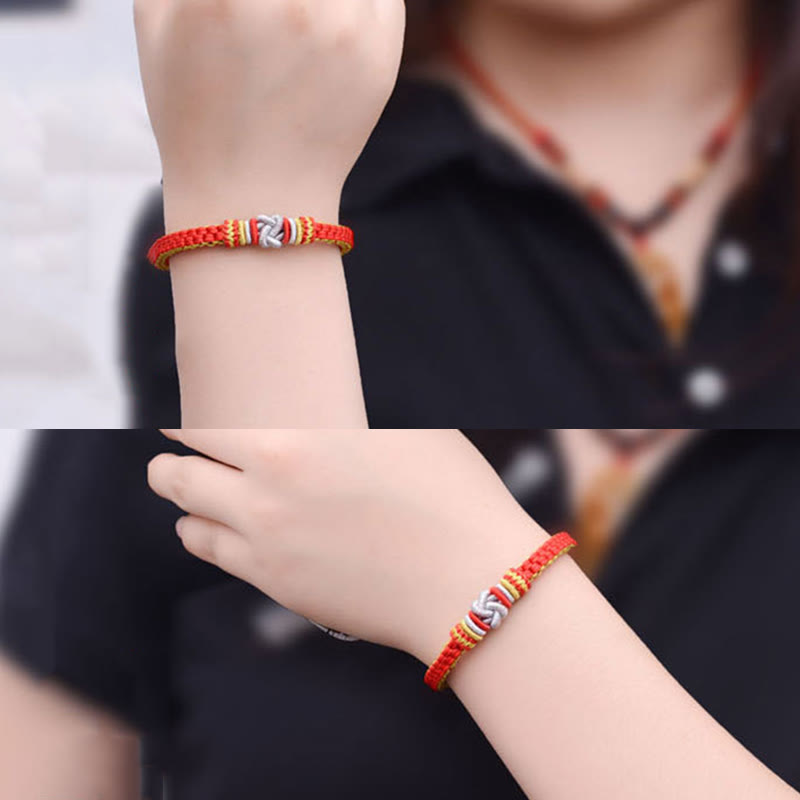 Nimara Ritual Colorful Rope True Love Knot Luck Handmade Bracelet
