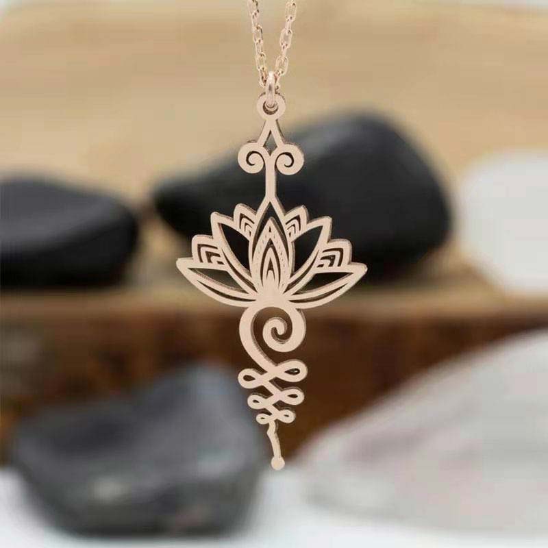 Nimara Ritual Lotus Luck Wealth Necklace Pendant