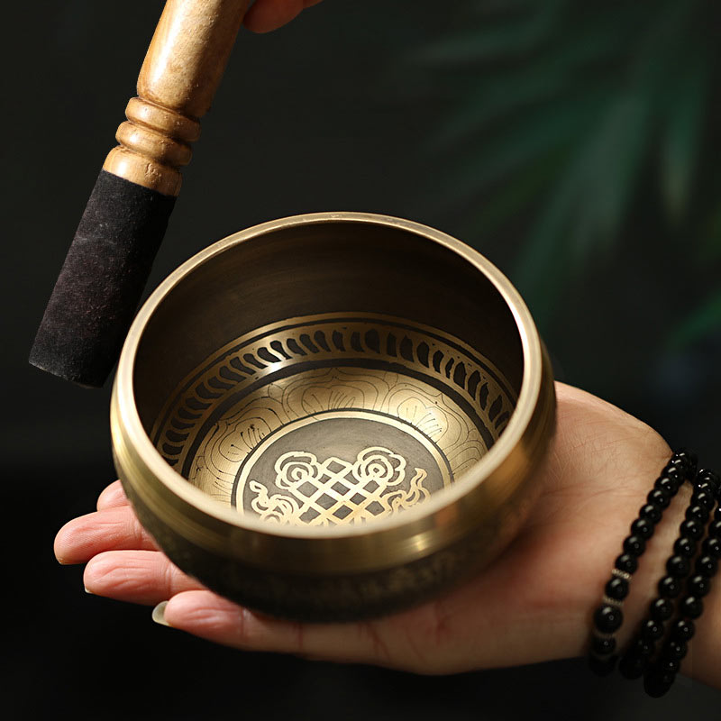Nimara Ritual Tibetan Meditation Sound Bowl Handcrafted for Healing and Mindfulness Singing Bowl Set