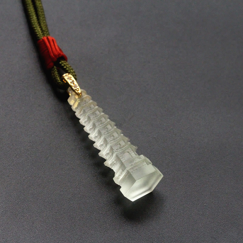 Nimara Ritual Liuli Ancient Pagoda Wisdom Necklace