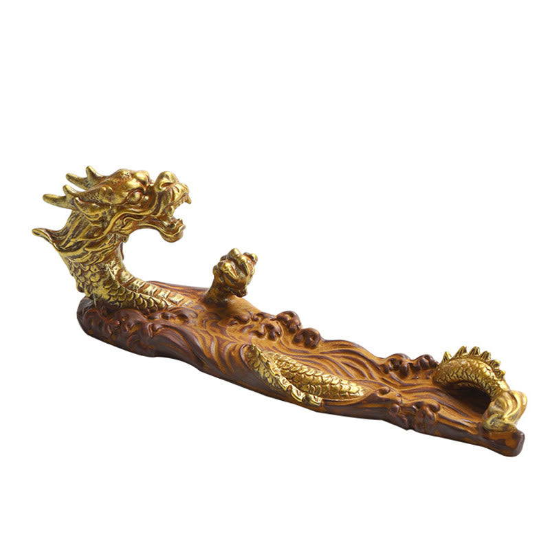 Nimara Ritual Dragon Protection Ceramic Stick Incense Burner Decoration