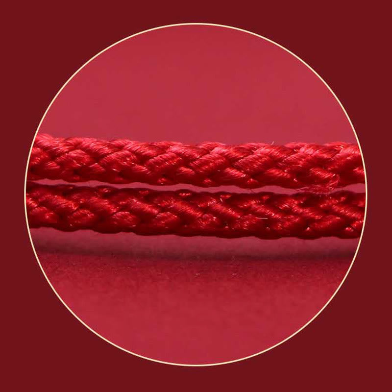Nimara Ritual 925 Sterling Silver PiXiu Fu Character Wealth Luck Handmade Braided Bracelet