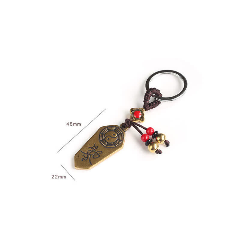 Nimara Ritual Feng Shui Bagua Yin Yang Balance Peace Keychain