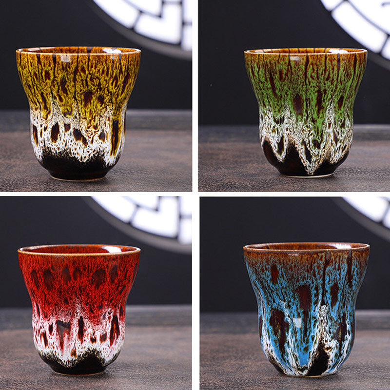 Nimara Ritual Vintage Kiln Change Design Ceramic Coffee Mug Tea Cup 150ml