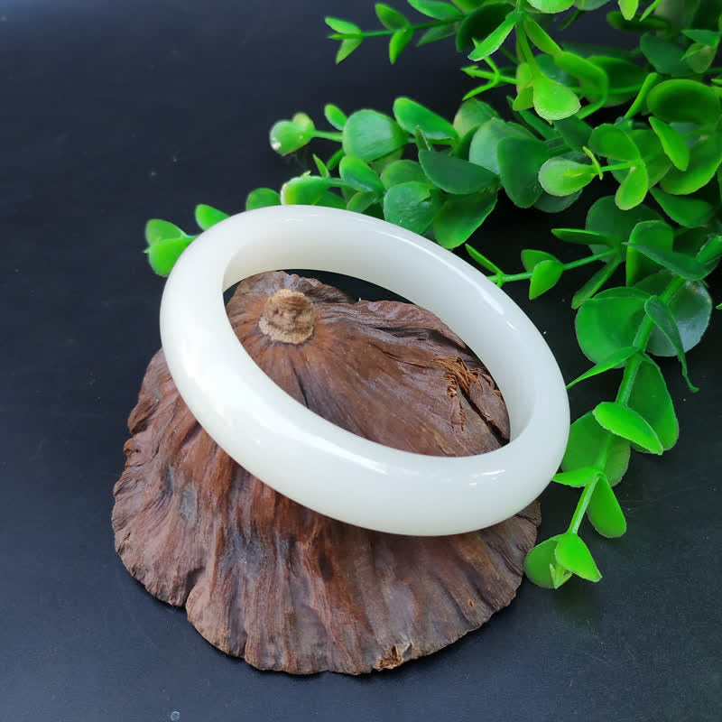 Nimara Ritual Jade Luck Blessing Happiness Bangle Bracelet
