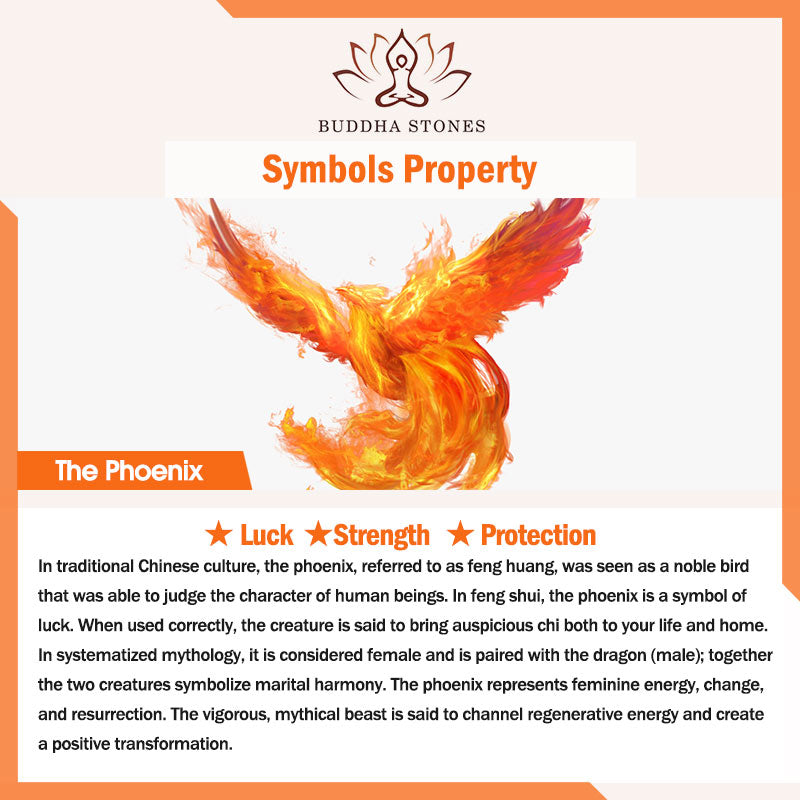 Nimara Ritual Lucky Dragon Phoenix Protection Strength Comb