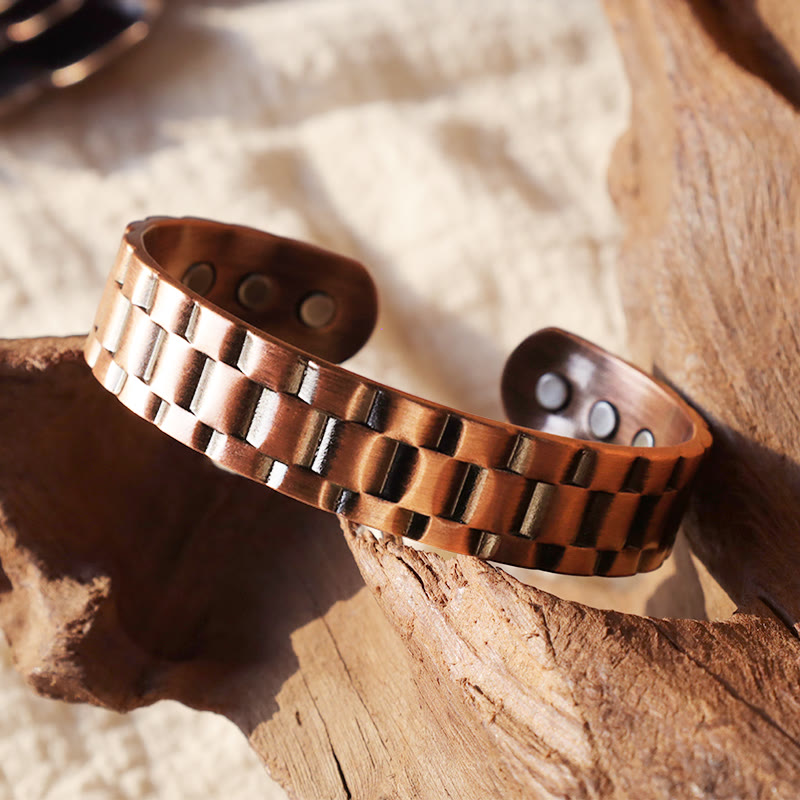 Nimara Ritual Vintage Copper Balance Cuff Bracelet