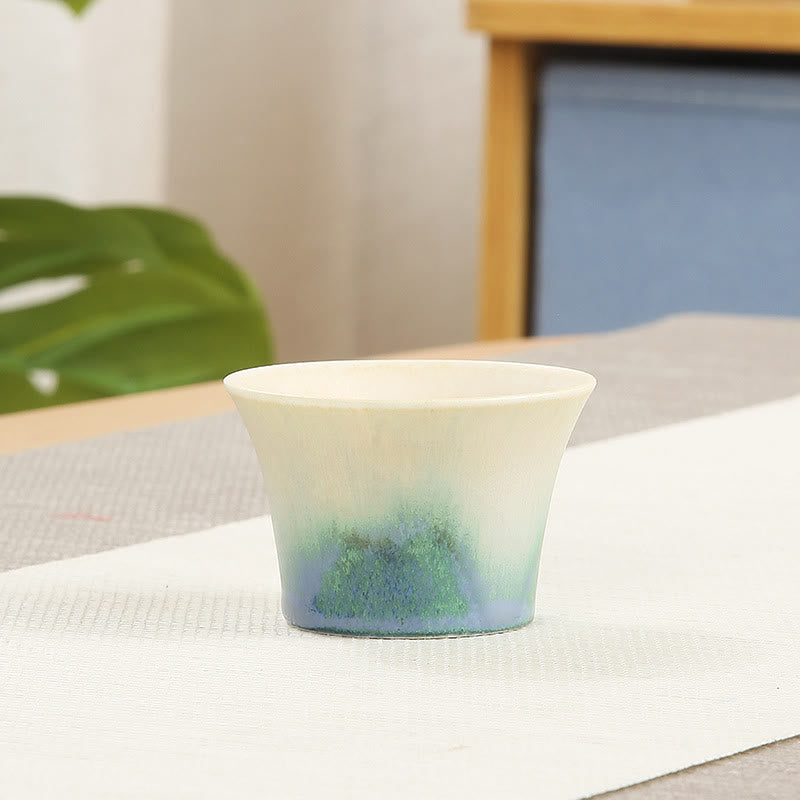 Nimara Ritual Creative Green Ceramic Teacup Kung Fu Tea Cups