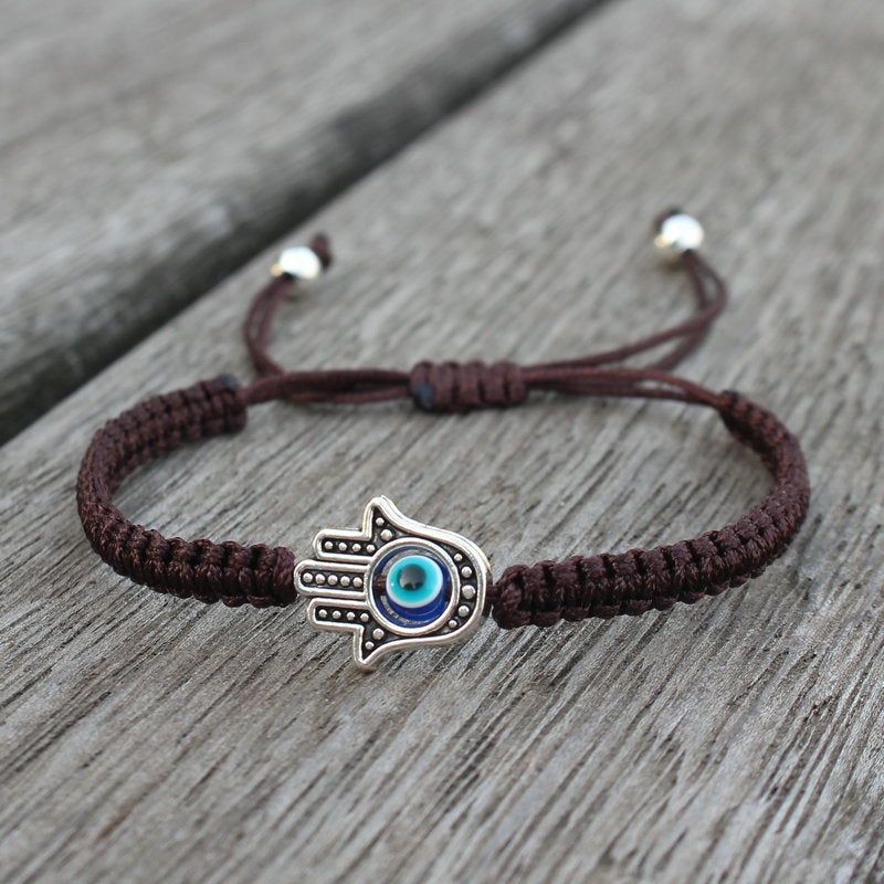 Nimara Ritual Handmade Hamsa Symbol Protection Luck String Bracelet