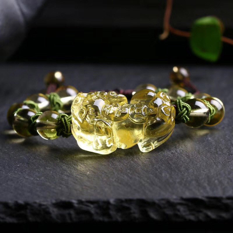 Nimara Ritual Natural Citrine Pixiu Wealth Protection Bracelet