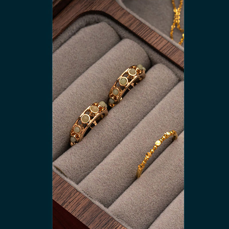 Nimara Ritual Vintage Handmade Black Walnut Wood Jewelry Storage Box Wooden Gift Box