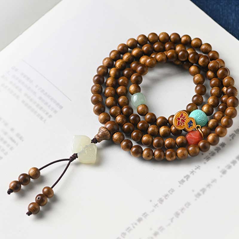 Nimara Ritual Tibetan Rosewood Protection Calm Bracelet Mala