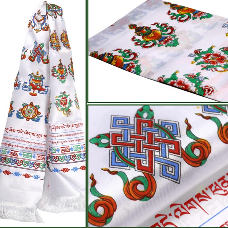 Nimara Ritual Tibetan Lucky Blessing 5 Colors Khata Decoration