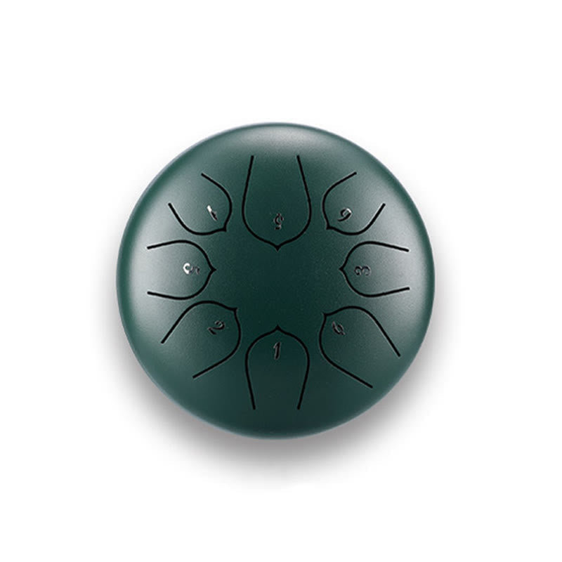 Nimara Ritual Steel Tongue Drum Sound Healing Meditation Lotus Pattern Drum Kit 8 Note 6 Inch Percussion Instrument