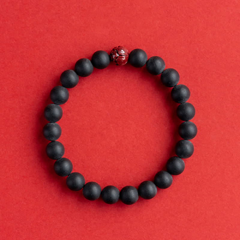 Nimara Ritual Tibetan Cypress Cinnabar Lotus Healing Bracelet