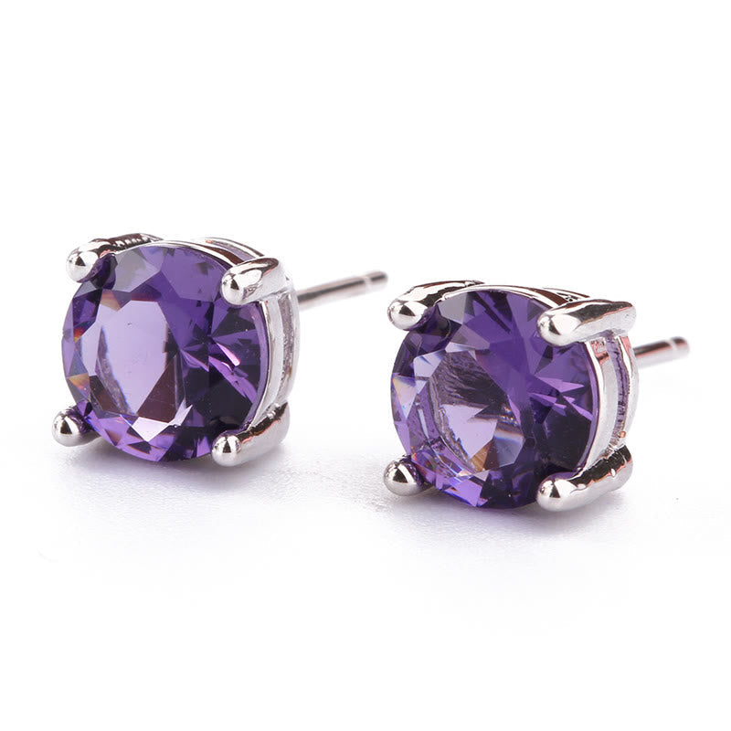 Nimara Ritual Natural Various Gemstone Amethyst Love Earrings
