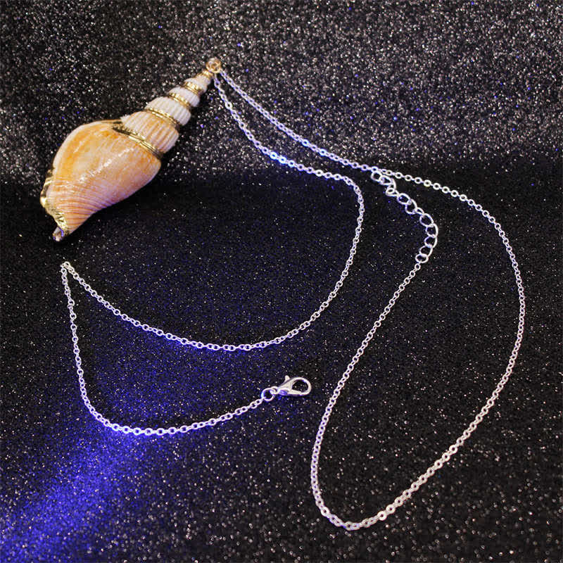 Nimara Ritual Natural Shankha Conch Shell Seashell Lucky Necklace Pendant