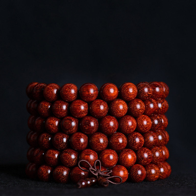 Nimara Ritual Tibetan Small Leaf Red Sandalwood Balance Bracelet