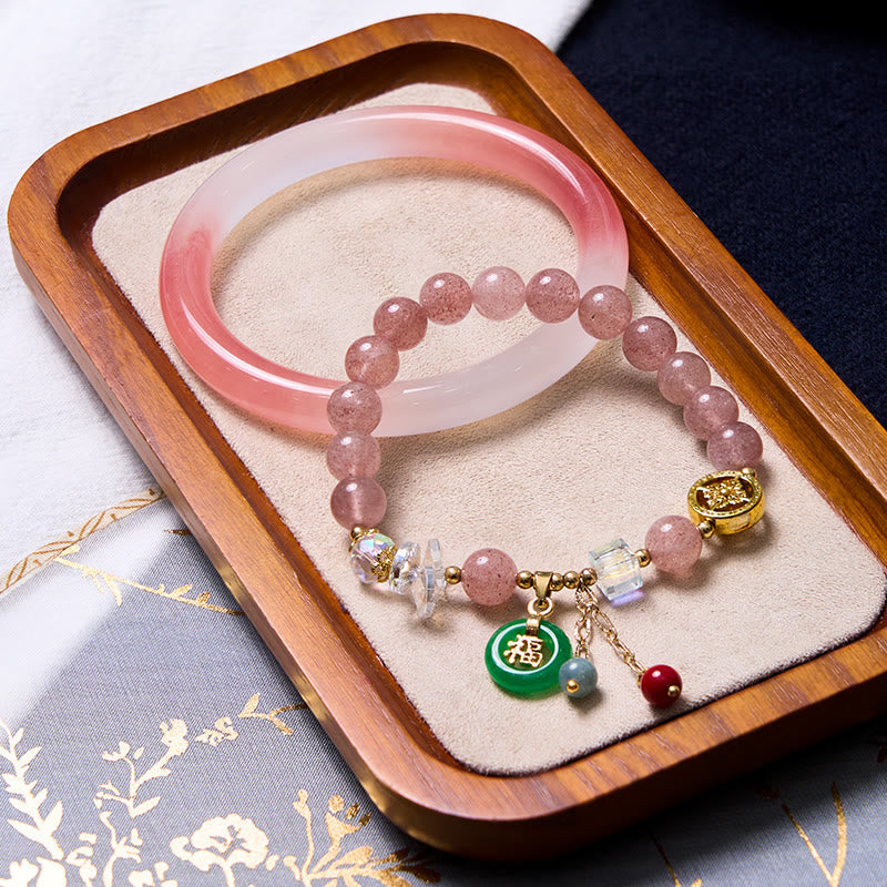 Nimara Ritual Attracting Love and Protection Pink Bracelet Bangle Bundle