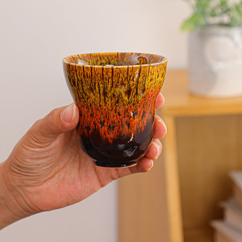 Nimara Ritual Vintage Kiln Change Design Ceramic Coffee Mug Tea Cup 150ml