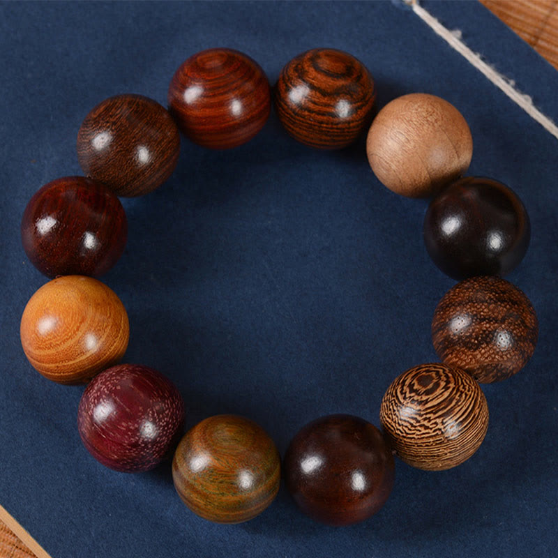 Nimara Ritual Multicolored Sandalwood Protection Healing Bracelet