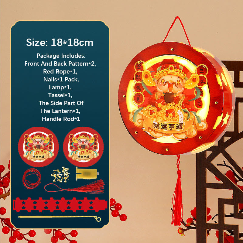 Nimara Ritual DIY Good Luck Cute Rabbit Paper Lantern Lamp Mid-Autumn Festival Lantern Decoration