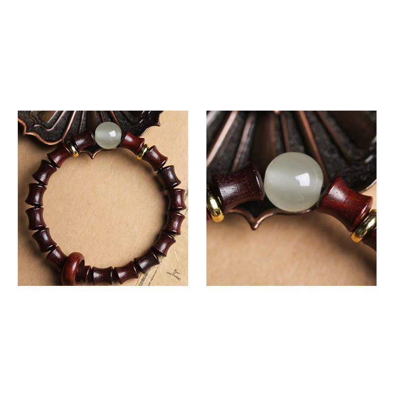 Nimara Ritual Ebony Green Sandalwood Black Rosewood Bamboo Peace Bracelet