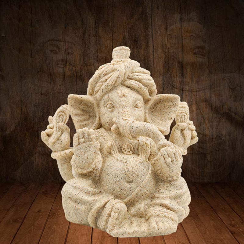 Nimara Ritual Ganesh Ganpati Elephant Statue Blessing Protection Home Decoration